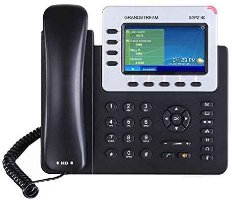 Grandstream GXP2140 HD IP Corded Phone in Black