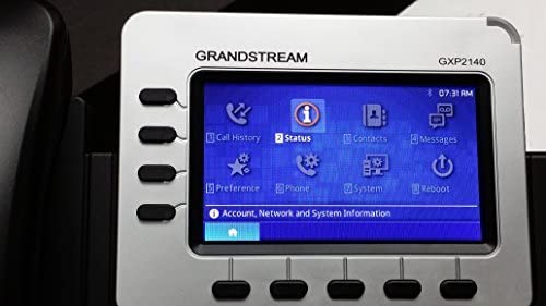 Telefono IP HD con filo Grandstream GXP2140 in nero